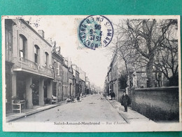 18  , Saint Amand Montrond , La Rue D'austerlitz Et Les Nouvelles Galeries En  1906 - Saint-Amand-Montrond