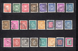 Italia   1947-56  .-  Y&T  Nº   65/78-79-81/87-88     Taxa - Revenue Stamps