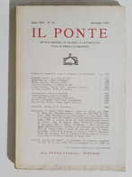 55100 Il Ponte A.XIII N. 12 1957 - Rivista Politica - Piero Calamandrei - Maatschappij, Politiek, Economie