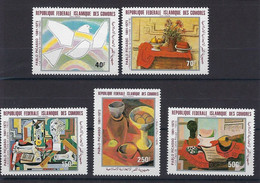 Comores Aerien YT 184 à 188 PA " Pablo Picasso " 1981 Neuf** - Isole Comore (1975-...)