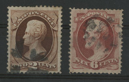 USA N° 40 + 42 (Scott 135 + 137) Oblitérés - Used Stamps