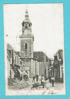 * Almelo (Overijssel - Nederland) * (Uitg Claterbos - Twentsche Boekhandel) Kerkplein, église, Animée, TOP, Rare - Almelo