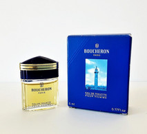 Miniatures De Parfum    BOUCHERON  POUR HOMME  EDT   5 Ml  PLACE VENDOME PARIS +  BOITE - Miniatures Hommes (avec Boite)