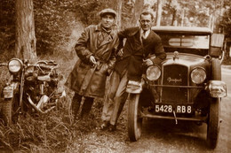 16146"PEUGEOT ENTRE 1900 ET 1940-LA PHOTO EST UNE IMPRESSION RECENTE D'UN LABORATOIRE PHOTO PROFESSIONEL-Cm. 10 X 15 - Automobile