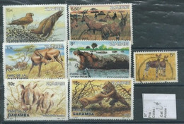 Zaïre   Lot Timbres Oblitérés Thème Animaux - Gebruikt