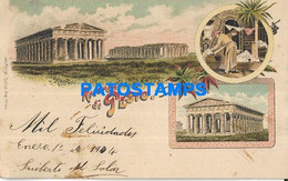182951 ITALY PESTO ART MULTI VIEW SPOTTED CIRCULATED TO ARGENTINA POSTAL POSTCARD - Unclassified