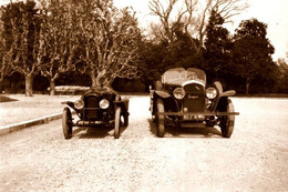 16155"PEUGEOT ENTRE 1900 ET 1940-LA PHOTO EST UNE IMPRESSION RECENTE D'UN LABORATOIRE PHOTO PROFESSIONEL-Cm. 10 X 15 - Coches