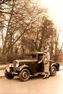 16170"PEUGEOT ENTRE 1900 ET 1940-LA PHOTO EST UNE IMPRESSION RECENTE D'UN LABORATOIRE PHOTO PROFESSIONEL-Cm. 10 X 15 - Coches