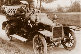 16182"PEUGEOT ENTRE 1900 ET 1940-LA PHOTO EST UNE IMPRESSION RECENTE D'UN LABORATOIRE PHOTO PROFESSIONEL-Cm. 10 X 15 - Automobili