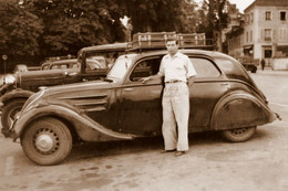16184"PEUGEOT ENTRE 1900 ET 1940-LA PHOTO EST UNE IMPRESSION RECENTE D'UN LABORATOIRE PHOTO PROFESSIONEL-Cm. 10 X 15 - Automobile