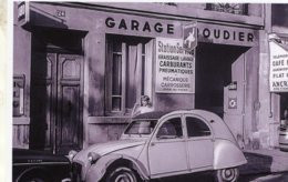 Citroen 2CV Au Dehors Garage Roudier En Sainte- Menehould (51)  -   15x10cms  PHOTO - Toerisme