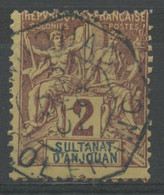 Anjouan (1892) N 2 (o) - Usati