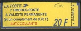 France - Frankreich Carnet 1994 Y&T N°CUCAD1504 - Michel N°MHSK2946Duo*7+2945Duo*1 *** - Marianne De Briat "validité" - Modernes : 1959-...