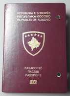 Kosovo BIO PASSPORT Travel Document, Expired 2020, Cancelled, RRRR, Red - Documentos Históricos