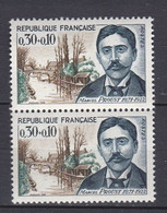 N°1472 Célèbrités : Marcel Proust Belle Paire De 2 Timbres Neuf Impeccable - Unused Stamps