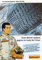 Michel Vaillant Plaquette Publicitaire Pneu Continental Contact Hiver TS 750 - Michel Vaillant