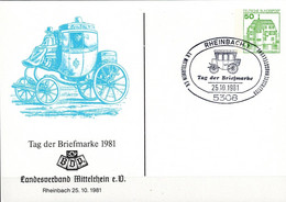 BRD FGR RFA - Privatpostkarte Tag Der BM (MiNr: PK 104 D2/045) 1981 - Gebraucht - Privé Postkaarten - Gebruikt