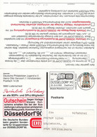 BRD FGR RFA - Privatpostkarte Düsseldorf (MiNr: PK 167 D2/001) 1990 - Gebraucht - Privé Postkaarten - Gebruikt