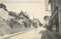 - Val D Oise -ref-1000- Cormeilles En Parisis - Rue Daguerre Et Buerau Des Postes Et Télégraphes - Poste - P.t.t. - - Cormeilles En Parisis