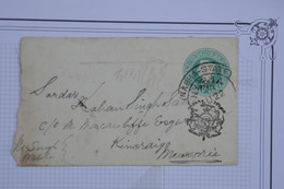 C INDE   BELLE LETTRE   1902  POUR MUSSORIE+QUEEN VICTORIA +A VOIR +  AFFRANCH. PLAISANT - 1882-1901 Impero