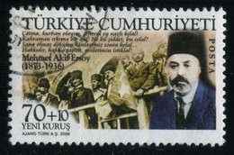 Türkiye 2006 Mi 3554 Mehmet Akif Ersoy (1873-1936), Writer Of National Anthem, Literature - Oblitérés