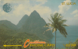 SANTA LUCIA. Pitons 2 (With C&W Logo). 1993. 20000 Ex. STL-9C - 9CSLC. (001). - St. Lucia