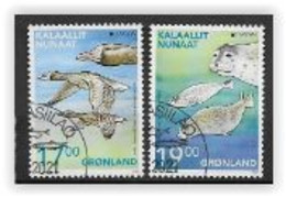 Groënland 2021, N°852/853 Oblitérés Europa Animaux - Used Stamps