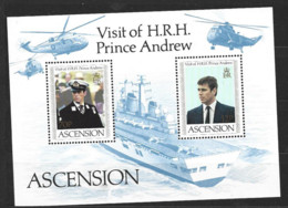 Ascension   1984  SG MS 358  Prince Andrew   Unmounted Mint Miniature Sheet - Ascension (Ile De L')