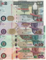 ZAMBIA   Set 2-5-10-20 Kwacha  Dated 2020  P56-59  (Eagle At Front +Antelope-Lion-Porcupine- At Back) - Zambie