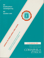 CORINPHILA N° 83 1991 - 8107 LOTS- SEE INDEX  SHIP 3€ OUTSIDE FRANCE - Catalogues For Auction Houses