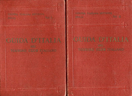 GUIDA D'ITALIA LIGURIA TOSCANA SETTENTRIONALE EMILIA T C I VOLUMI I E II. 1916 - History, Philosophy & Geography