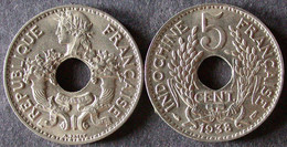 INDOCHINE  5 Cent 1938 BU UNC Sortie De Rouleau  FRENCH INDOCHINA  ENVOI GRATUIT - Andere - Azië