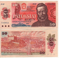 CZECHOSLOVAKIA   50 Korun   P96a      1987   ( Ludovít Štúr + Bratislava Castle At Back ) - Checoslovaquia