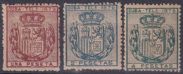 1879-165 CUBA SPAIN ESPAÑA 1879 COMPLETE SET TELEGRAPH TELEGRAFOS UNUSED NO GUM. - Telegraafzegels