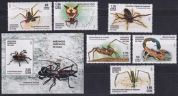 2021.2 CUBA MNH 2021 ARACNIDOS ENDEMICOS ARAÑAS SPIDER INSECTS. - Unused Stamps