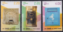2021.32 CUBA MNH 2021 ANIV 265 POST OFFICE BUZON. - Unused Stamps