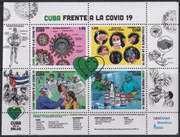 2021.34 CUBA MNH 2021 SPECIAL SHEET COVID 19 MEDICINE PANDEMICS ISSUE. - Ungebraucht