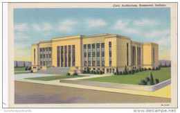 Indiana Hammond The Civic Auditorium Curteich - Hammond