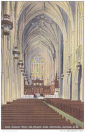 North Carolina Durham Interior View The Chapel Duke University Curteich - Durham