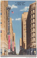 Texas El Paso Seventh Street Looking East Curteich - Dallas