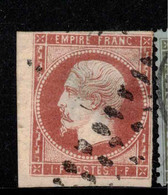 FRANCE 1853 1f Deep Carmine Faux FOURNIER, SG 73 U #ZZF24 - 1853-1860 Napoleon III