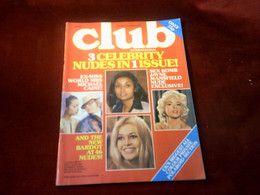 CLUB INTERNATIONAL  VOLUME TEN NUMBER FOUR     3 CELEBRITY  NUDES IN 1 ISSUE   JAYNE MANSFIELD  BRIGITTE BARDOT AVEC DVD - Men's