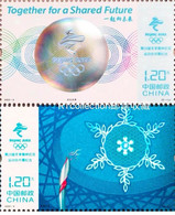 China 2022 - One Set Opening Of The Winter Olympic Games Beijing Snow Torch Sports Stamps MNH 2022-4 - Hiver 2022 : Pékin