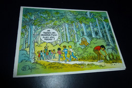 Delcampe - BELLE ILLUSTRATION ....JEUNES EN FORET ...SIGNE DUFOSSE ...CARTE SCOUTS DE FRANCE - Pfadfinder-Bewegung