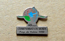 Pin's TIR A L'ARC 40° Championnats Du Monde 1999 Pays De VOLVIC 63 - Métal Chromé - Fabricant Inconnu - Tiro Con L'Arco