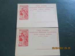 Suisse Jubile De L Union Postal 10 C Rouge Entiers Postaux Stationery Card - Entiers Postaux