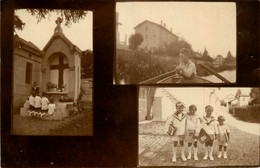 Pont à Mousson * Carte Photo * Groupe D'enfants * Cpa 3 Vues * Septembre 1929 - Pont A Mousson