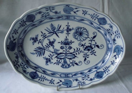 Meissen Porzellan Zwiebelmuster Schöne Große Beilagenplatte 36 Cm (110141) - Other & Unclassified