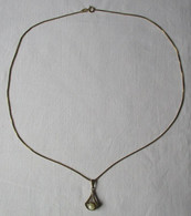 Elegante Damenkette Kette Aus 333er Gold Mit Perlenanhänger (152714) - Necklaces/Chains