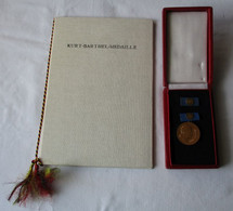 DDR Kurt-Barthel-Medaille Im Etui + Verleihungsurkunde 1981 Bartel 295a (113438) - GDR